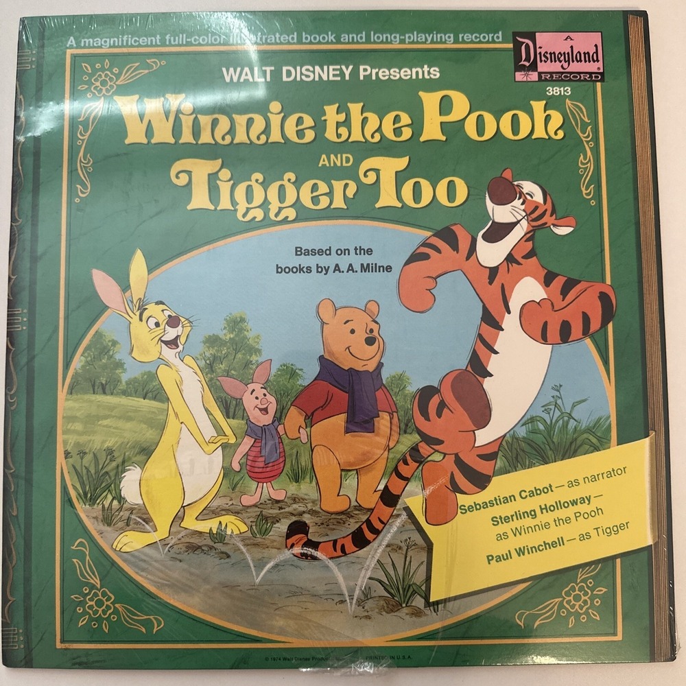 Walt Disney Presents Winnie the Pooh and Tigger Too LP Vinyl SEALED record album